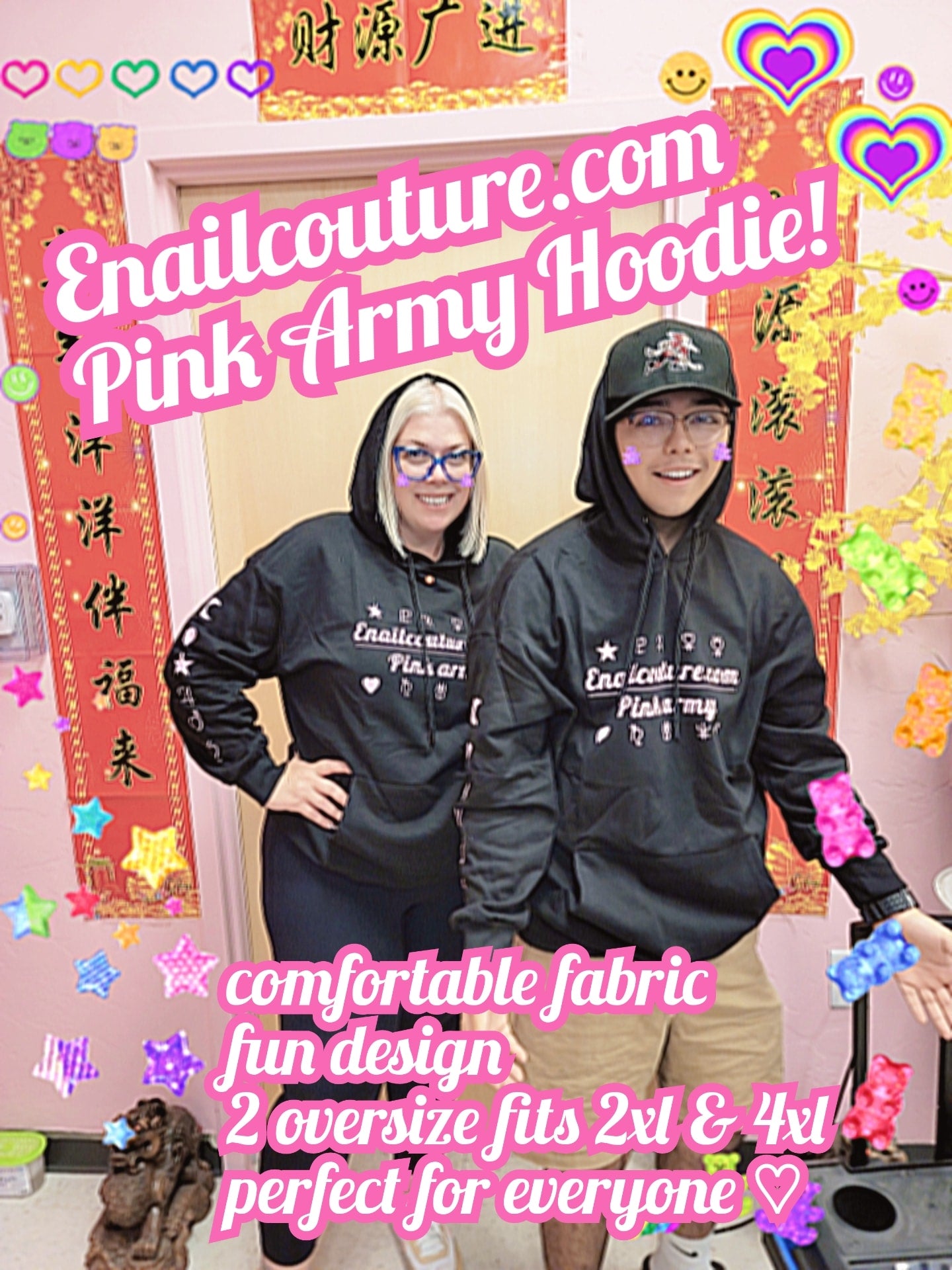 Pink Army Hoodies
