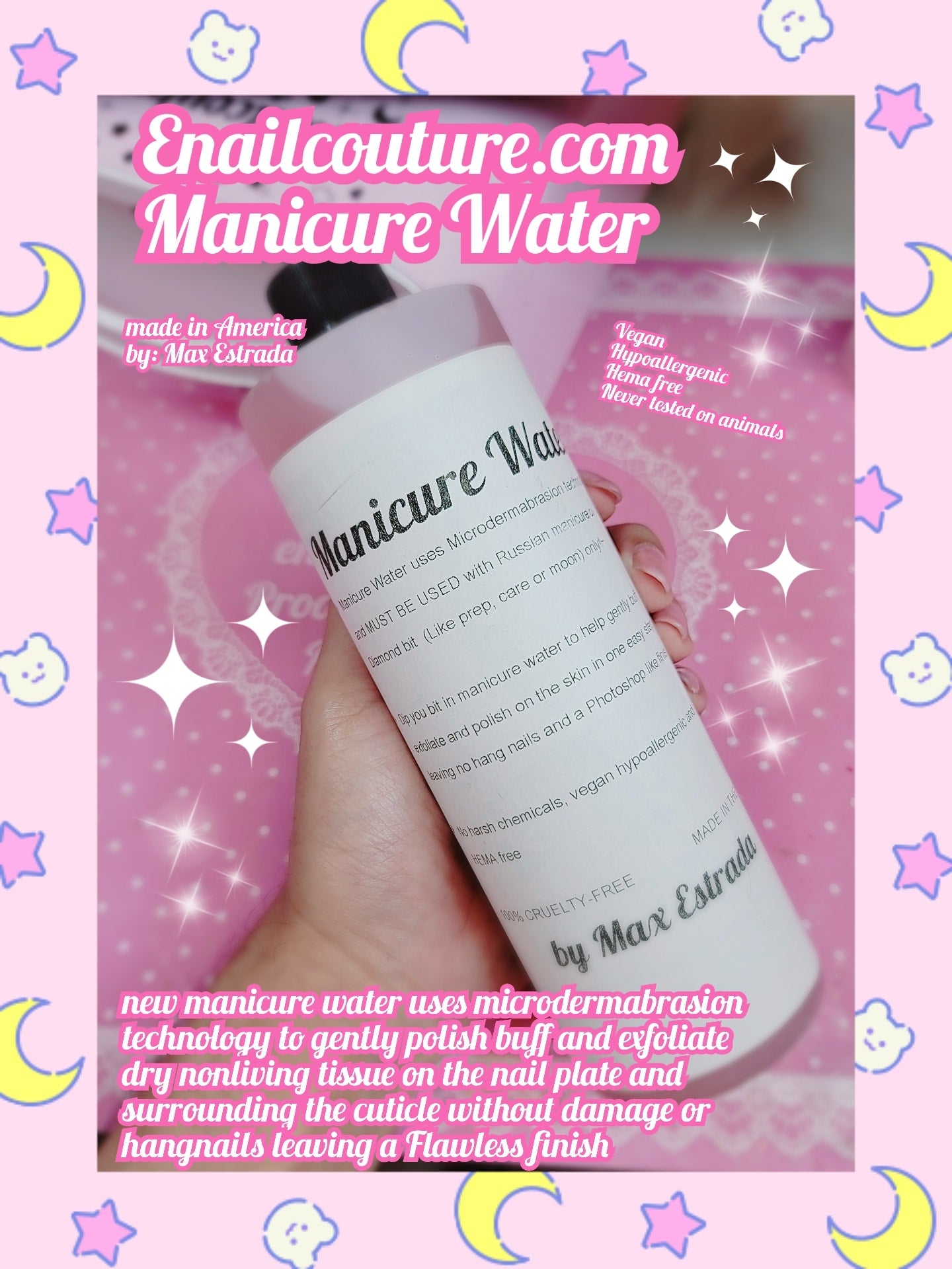 Manicure Water !~ (Softens, Moisturizes Hands, Nails, and Cuticles for Great Manicure Pre Treatment | Made in The USA )