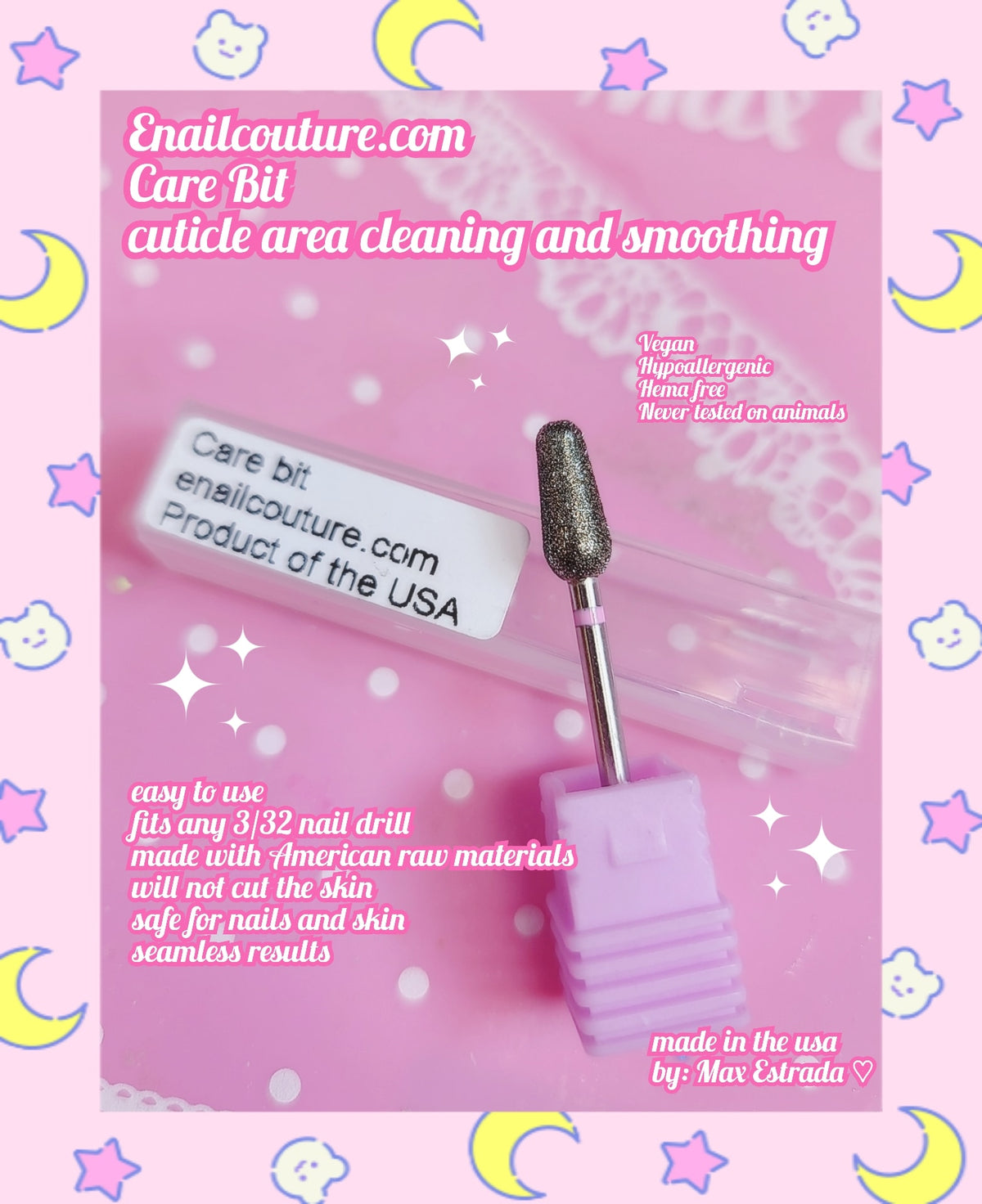 Care Bit ! (Rounded Top Barrel Cuticle Clean Safety Nail Drill Bit 3