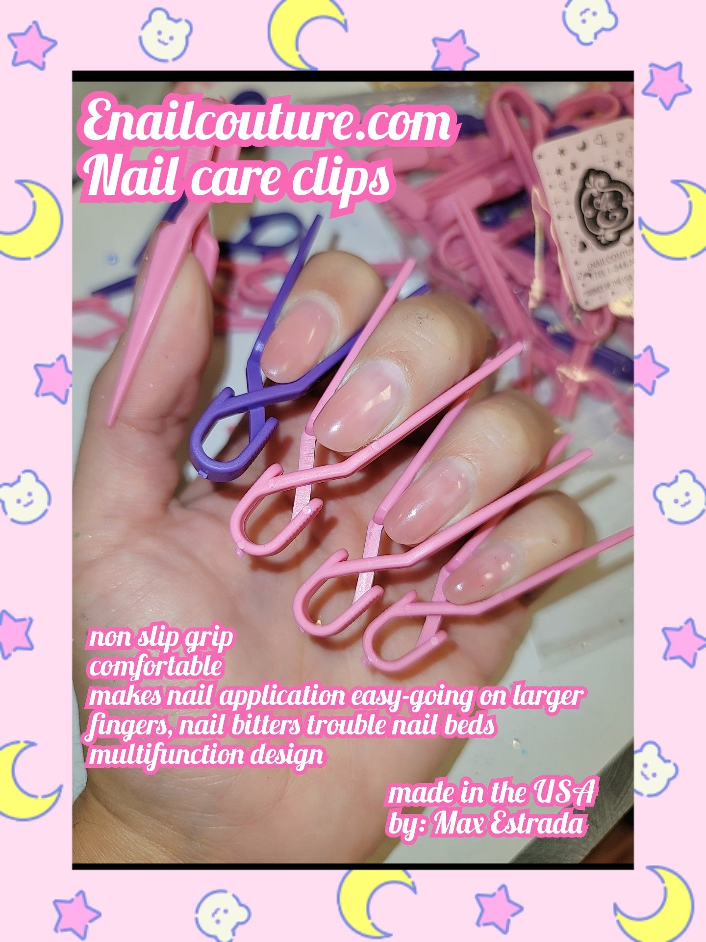 Nail Care Clips (40pcs Nail Polish Protector for Fingers - Acrylic Nail Protector Easy C Curve Nail Pinching Clips Manicure Tools Nail Art Accessories for Gel Finger Nail Extension UV Builder)