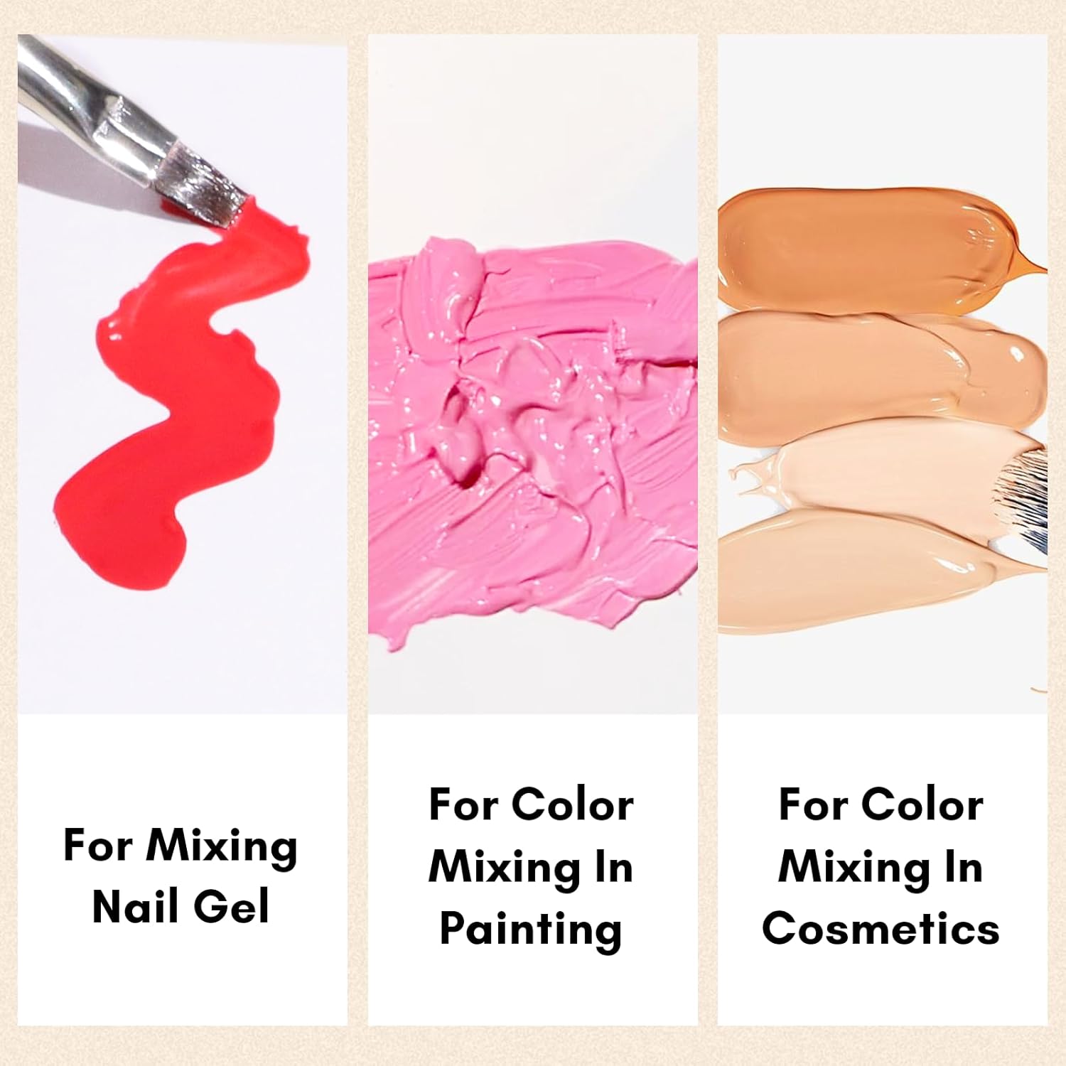 Nail It Pallet  (Gel Nail Polish Palette Paper, Disposable Nail Art Mixing Palette Papers Portable Waterproof Nail Art Drawing Makeup Palette Nail Gel Mixing Tool Nail Supplies Home Salon 50PCS)