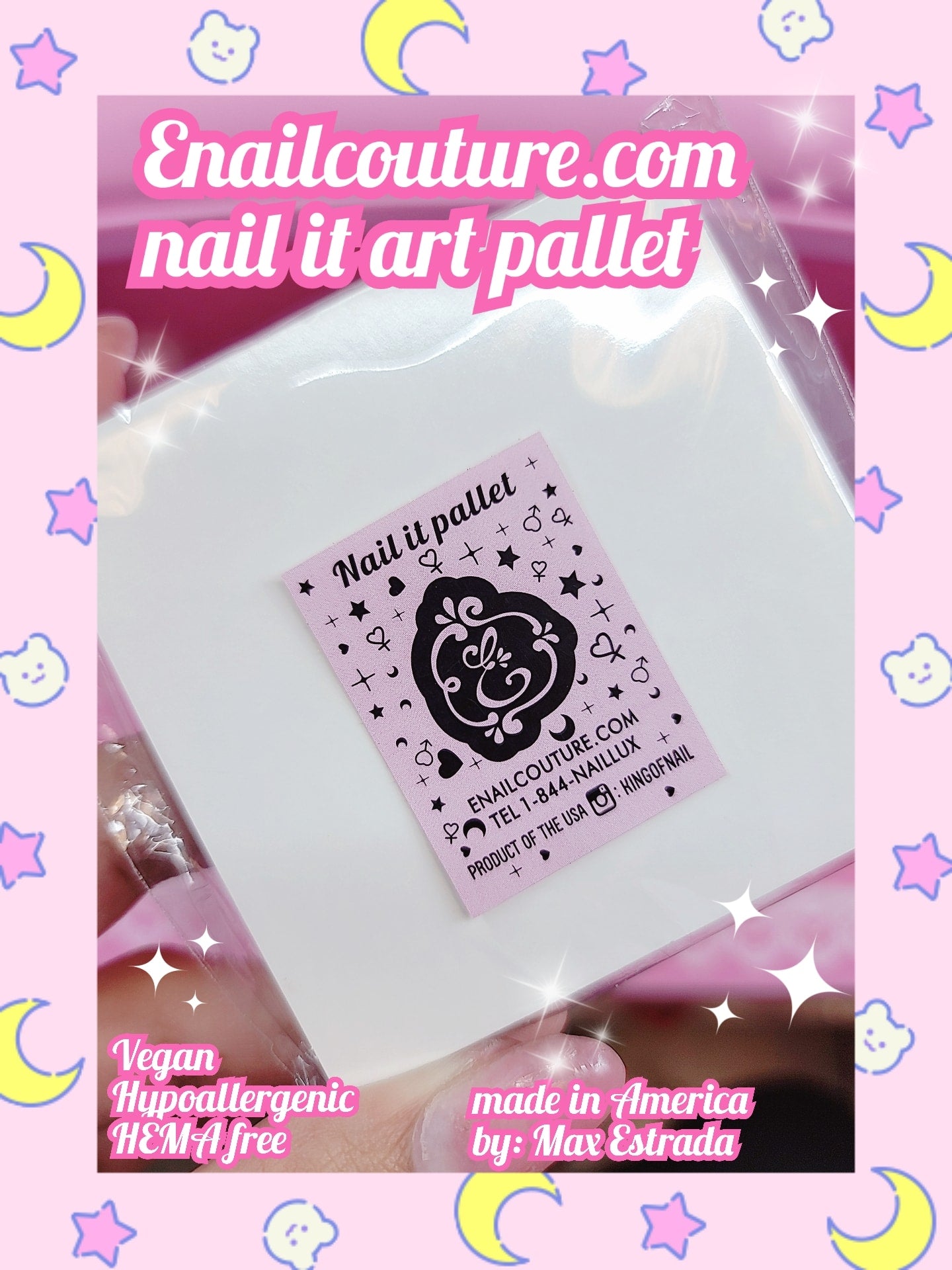 Nail It Pallet  (Gel Nail Polish Palette Paper, Disposable Nail Art Mixing Palette Papers Portable Waterproof Nail Art Drawing Makeup Palette Nail Gel Mixing Tool Nail Supplies Home Salon 50PCS)