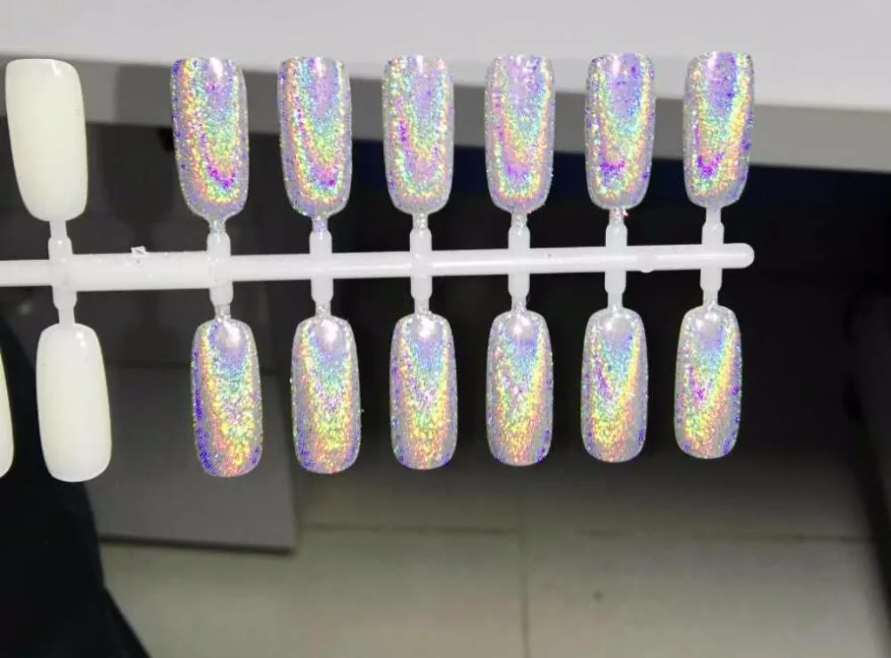 Unicorn Rainbow Hologram Chrome Pigment ~! magic hologram pigment