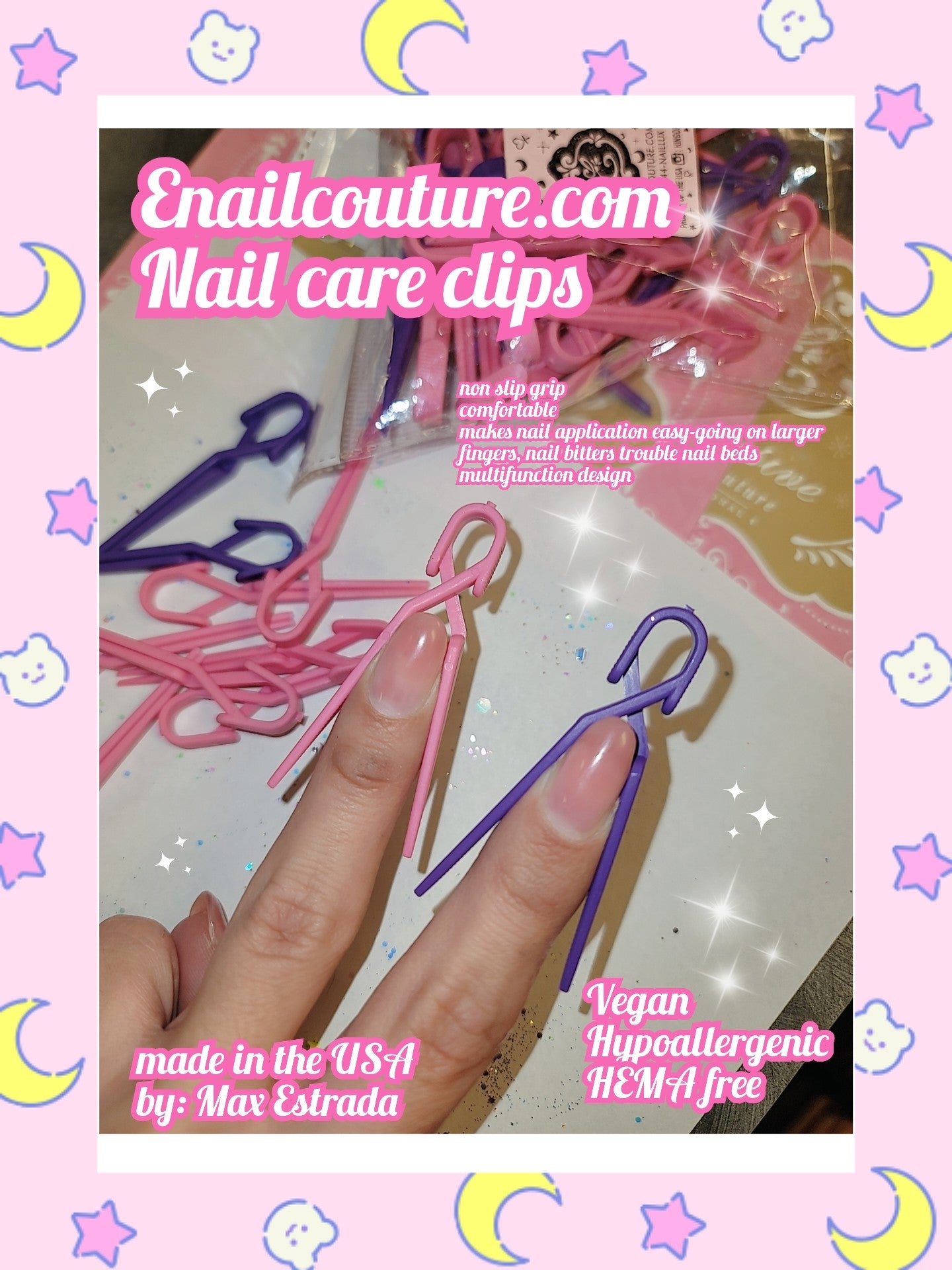Nail Care Clips (40pcs Nail Polish Protector for Fingers - Acrylic Nail Protector Easy C Curve Nail Pinching Clips Manicure Tools Nail Art Accessories for Gel Finger Nail Extension UV Builder)