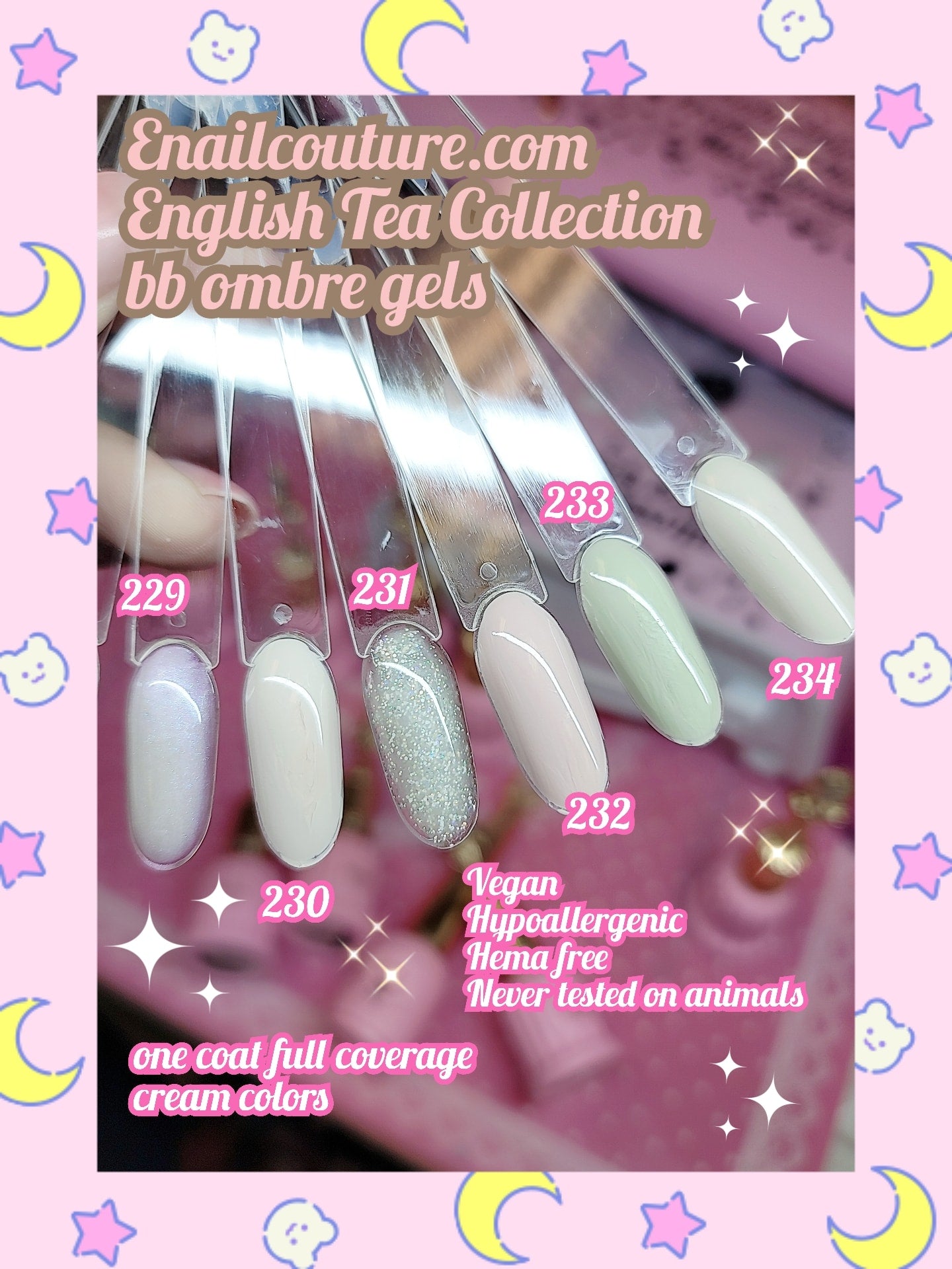 English Tea Collection- Cream Nude Gels!~ bb ombre