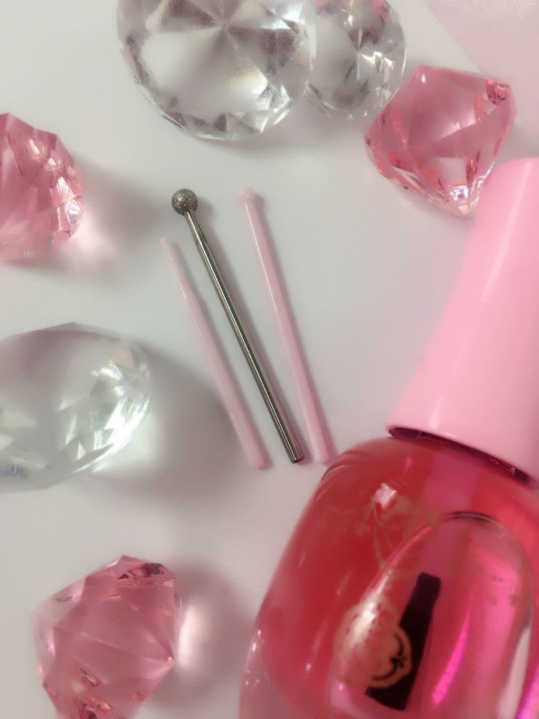Pink Diamond Manicure Drill Bit Set