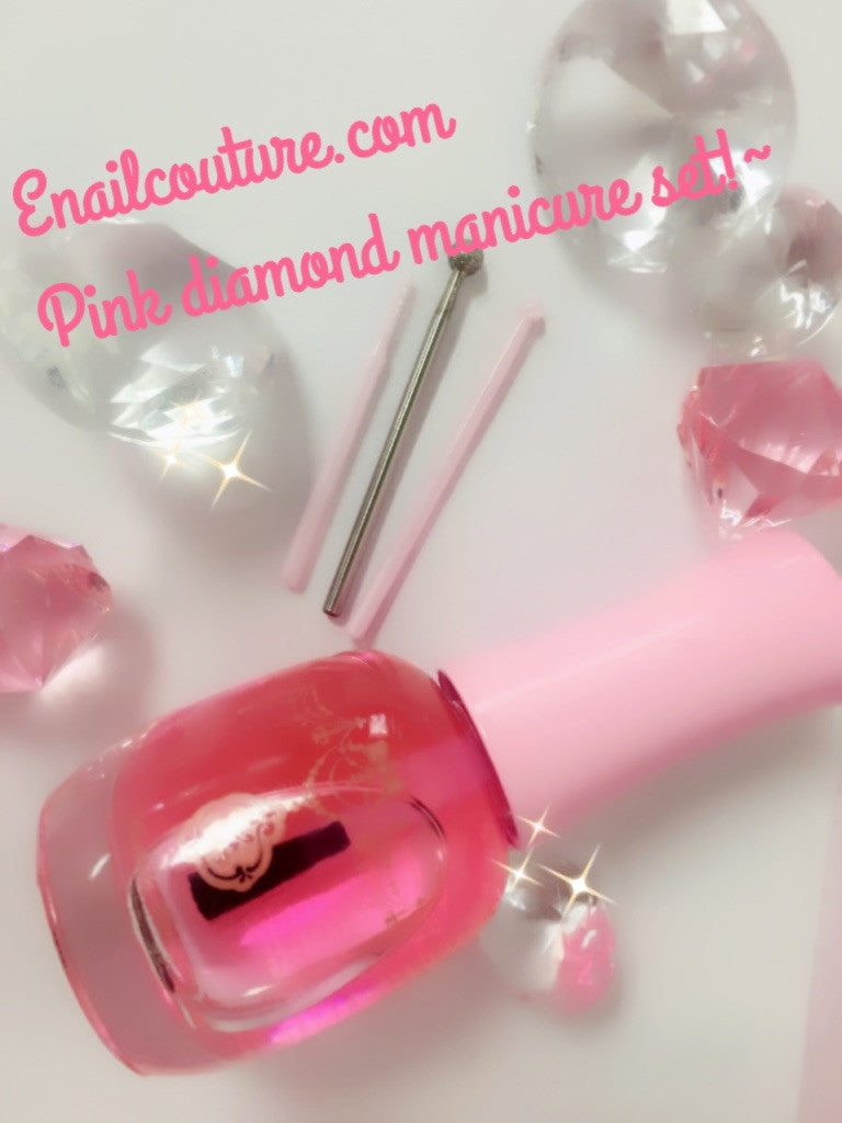Pink Diamond Manicure Drill Bit Set