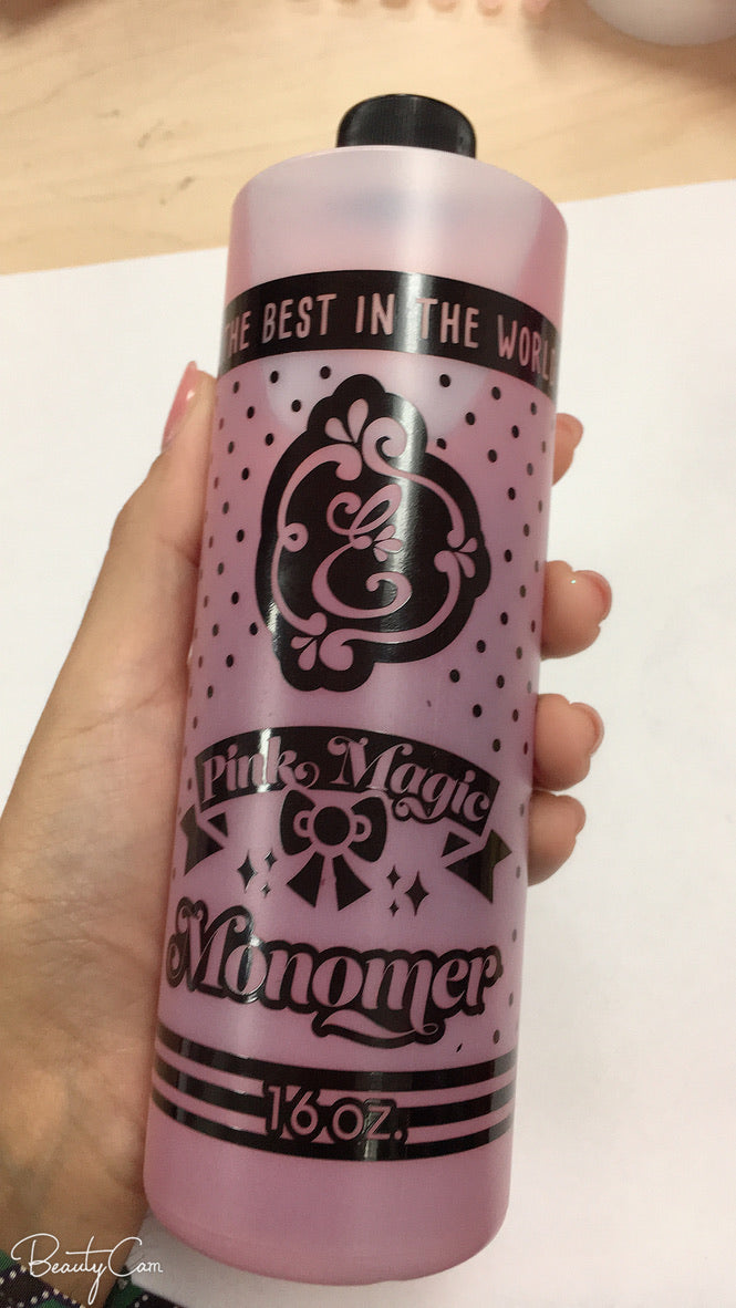 Pink Magic Fast dry/setting monomer 16oz