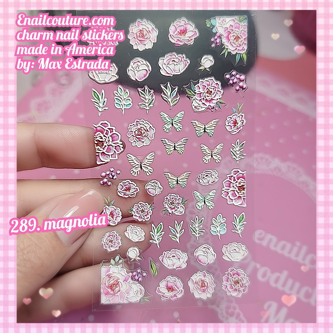 Charm Nail Sticker, Page 3 (flat & 3D Self-AdhesiveNail Decals Leaf Nail Art Stickers Colorful Mixed Nail Decorations)