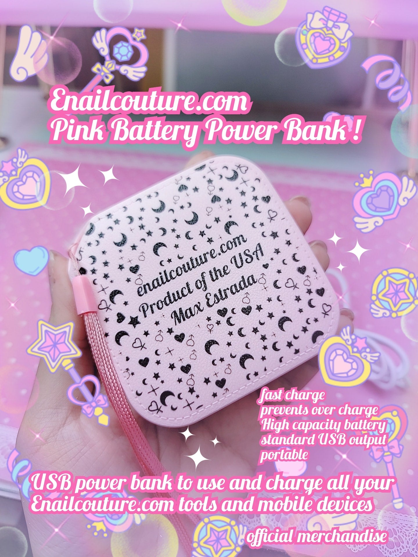 Pink Battery Power Bank! (Mini Power Bank, Portable Charger 4800mAh Capacity External Battery Pack Dual Output Port with LED Status Indicator Power Bank for iPhone, Samsung Galaxy, Android Phone,Tablet & etc)