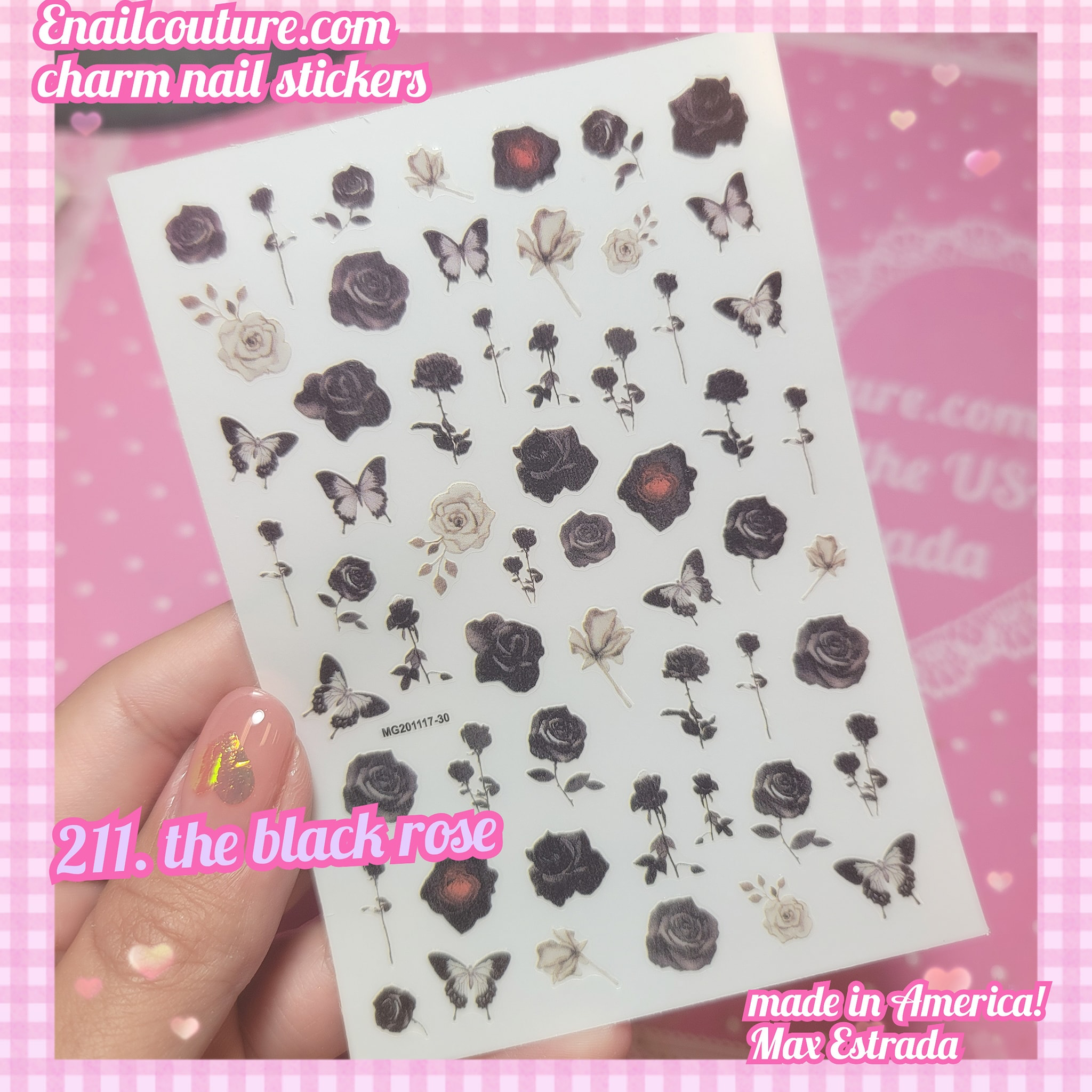 Charm Nail Sticker, Page 3 (flat & 3D Self-AdhesiveNail Decals Leaf Nail Art Stickers Colorful Mixed Nail Decorations)