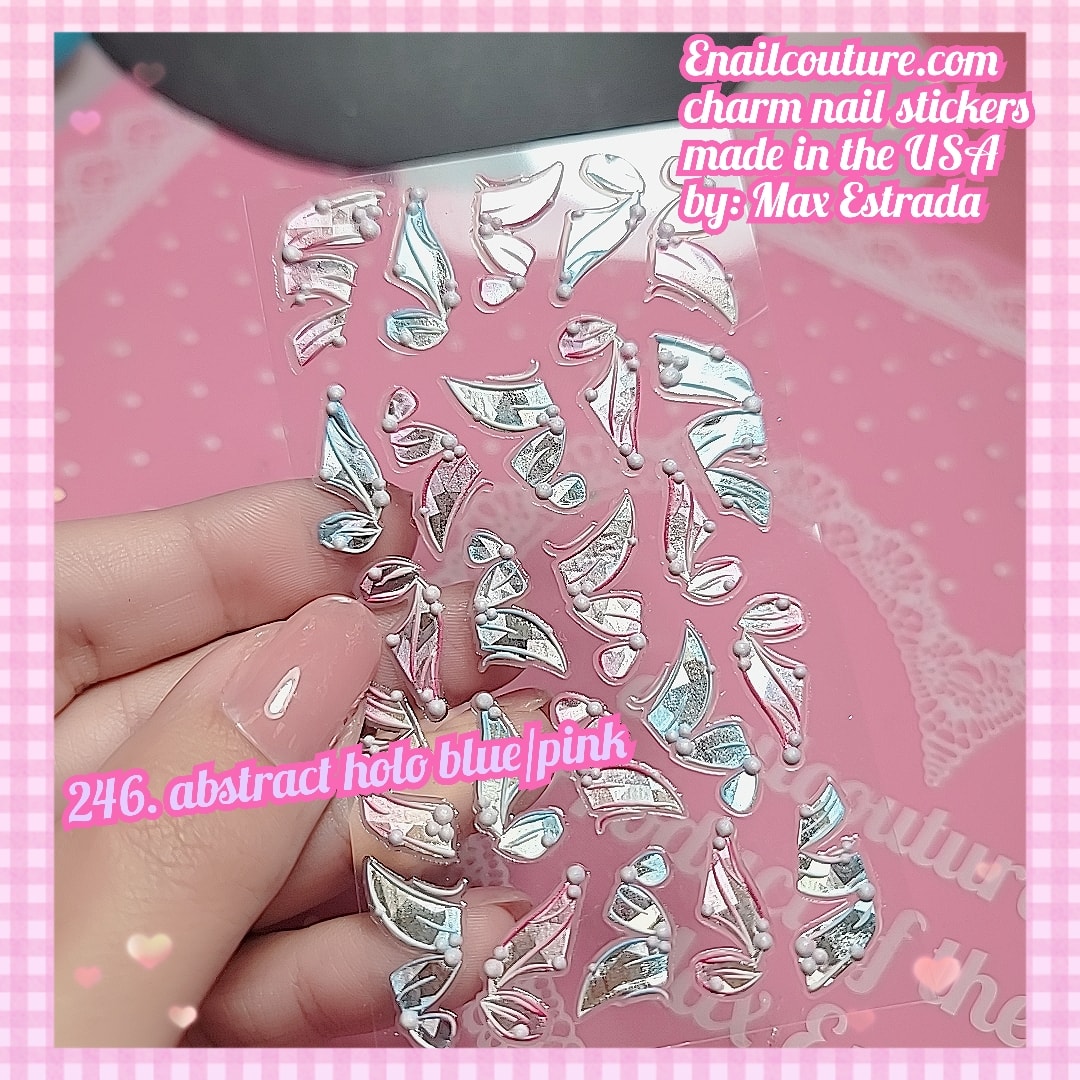 Charm Nail Sticker, Page 3 (flat & 3D Self-AdhesiveNail Decals Leaf Nail Art Stickers Colorful Mixed Nail Decorations)