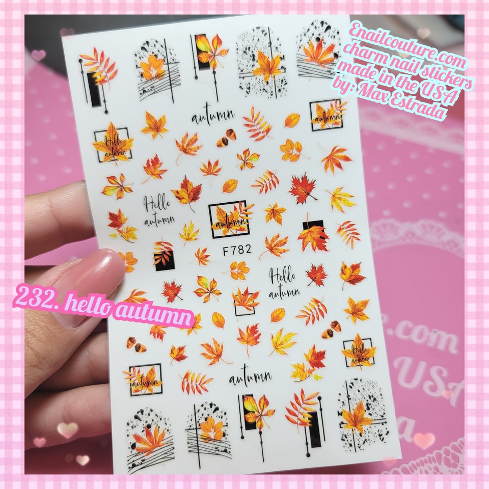 Charm Nail Sticker, Page 3 (flat & 3D Self-AdhesiveNail Decals Leaf Nail Art Stickers Colorful Mixed Nail Decorations)