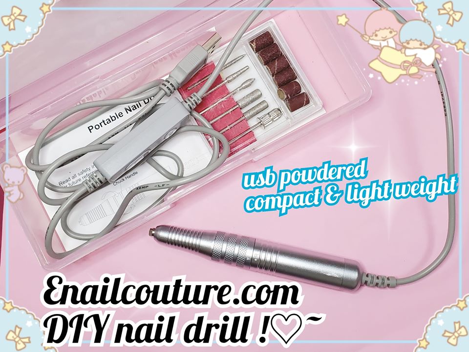 DIY Nail drill !~ ( Nail Drill Kit,USB Manicure Pen Sander Polisher With 6 Pieces Changeable Drills And Sand Bands for Exfoliating, Grinding, Polishing, Nail Removing, Acrylic Nail Tools )