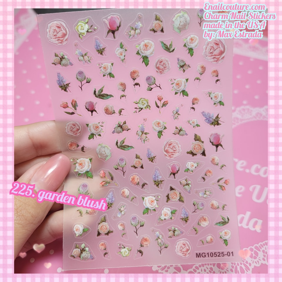 Charm Nail Sticker, Page 3 (flat & 3D Self-AdhesiveNail Decals Leaf Nail Art Stickers Colorful Mixed Nail Decorations)