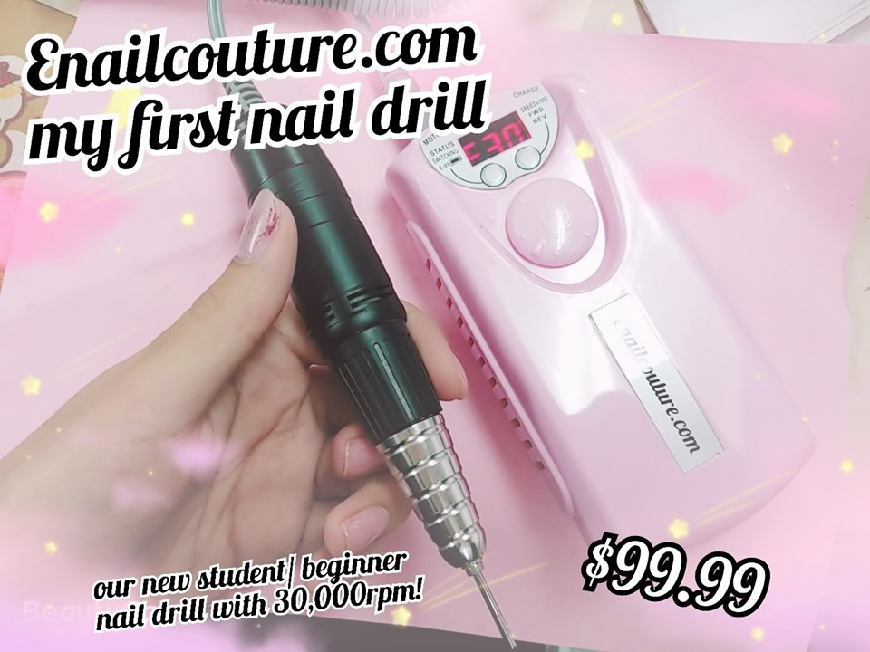 my first nail drill (student/ beginner nail drill, E-file)
