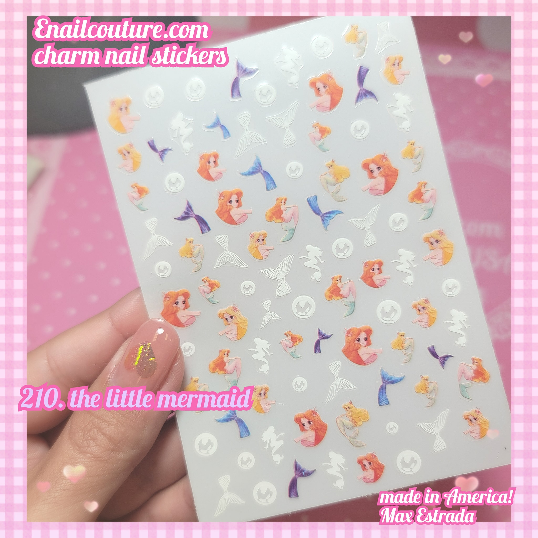 Charm Nail Sticker, Page 3 (flat & 3D Self-AdhesiveNail Decals Leaf Nail Art Stickers Colorful Mixed Nail Decorations)