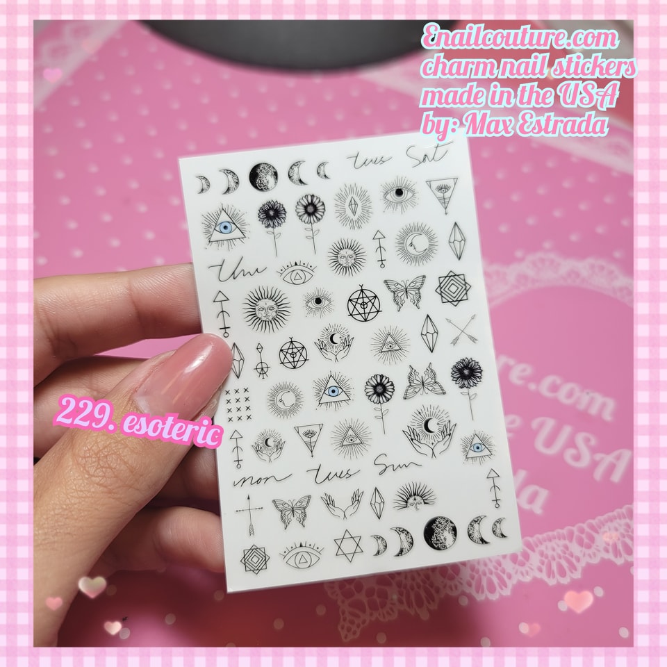 Charm Nail Sticker, Page 3 (flat & 3D Self-AdhesiveNail Decals Leaf Nail Art Stickers Colorful Mixed Nail Decorations)