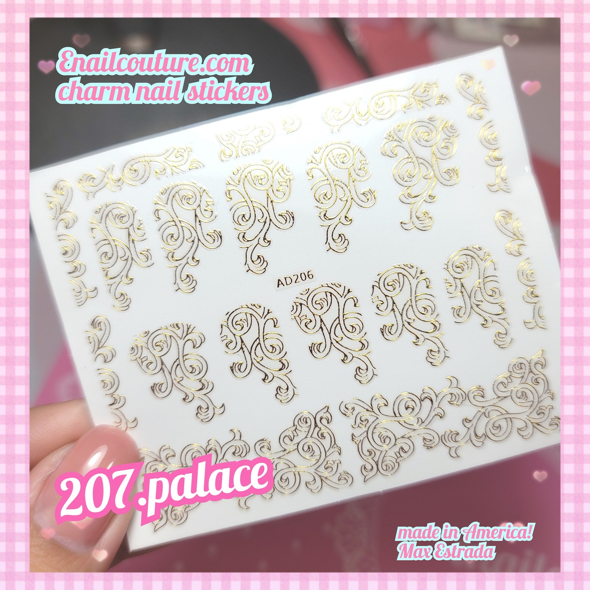 Charm Nail Sticker, Page 3 (flat & 3D Self-AdhesiveNail Decals Leaf Nail Art Stickers Colorful Mixed Nail Decorations)