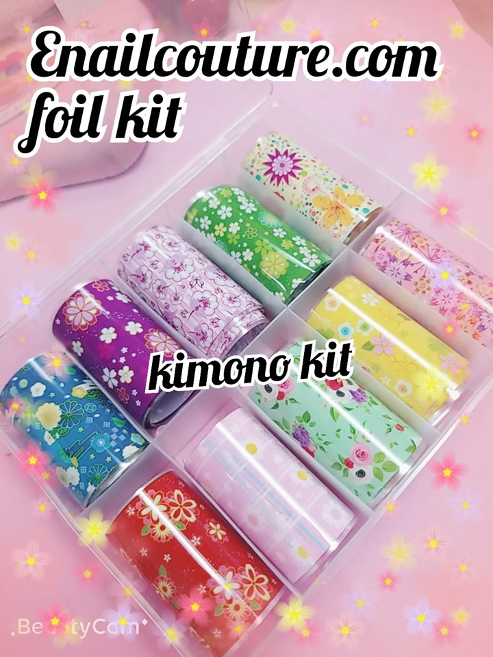 Foil Kit !~ (Sheets Nail Art Foil Transfer Stickers Kit Laser Flower Nail Foil Adhesive Stickers Paper Starry Sky Stars Flower Black White Lace Design Nail Transfer Foils for Nail Art DIY Decoration)