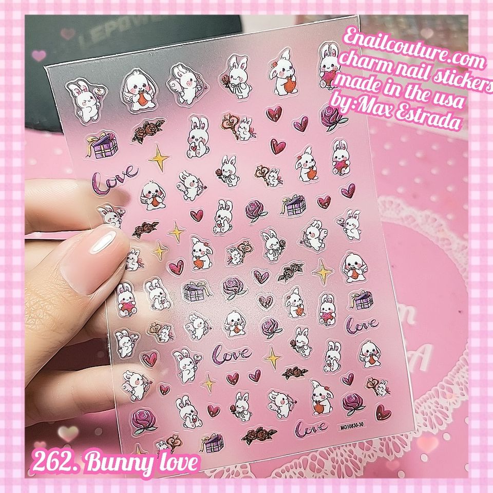 Charm Nail Sticker, Page 3 (flat & 3D Self-AdhesiveNail Decals Leaf Nail Art Stickers Colorful Mixed Nail Decorations)