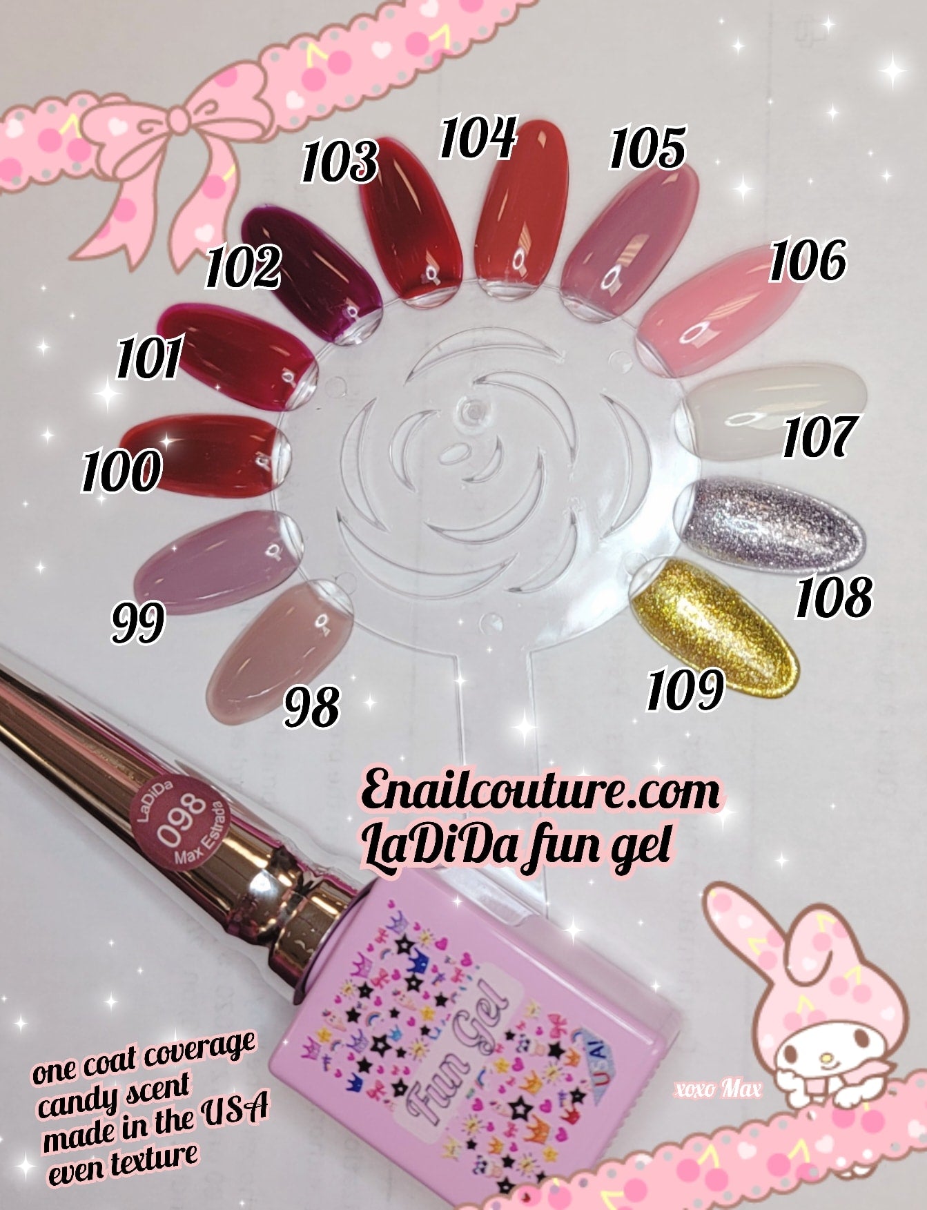 LaDiDa FUN gel collection 2021  !~ (  BEAUTY Classic Gel Nail Polish Set - Colors Gel Polish Kit Popular Nail Art Design Soak Off LED Lamp Nail Polish Gel Manicure)
