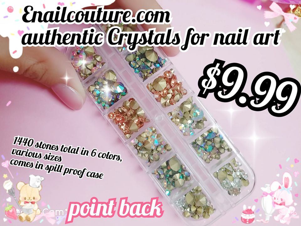 rhinestone set MIX authentic nail art crystals (diamond, charms, gems, rhinestones) (Multi Shapes Glass Crystal AB Rhinestones for nail gems with tools and nail rhinestone nail decoration and accessories kit)