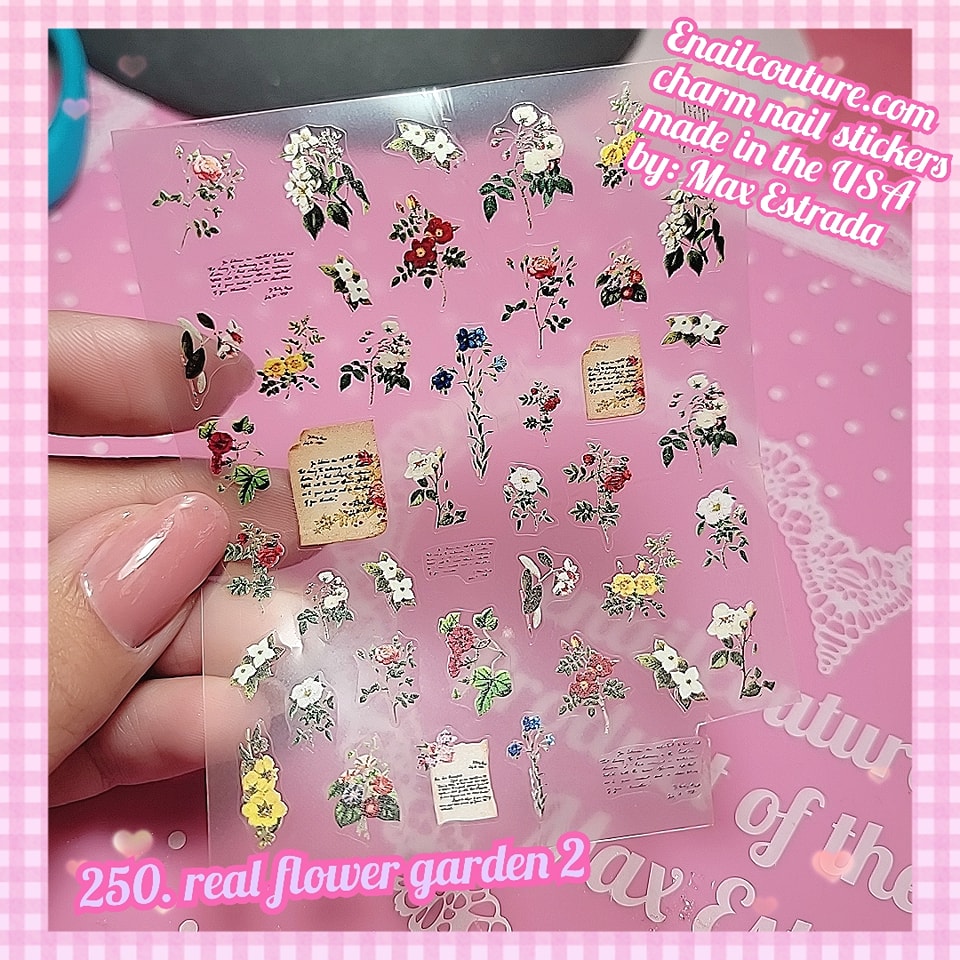 Charm Nail Sticker, Page 3 (flat & 3D Self-AdhesiveNail Decals Leaf Nail Art Stickers Colorful Mixed Nail Decorations)