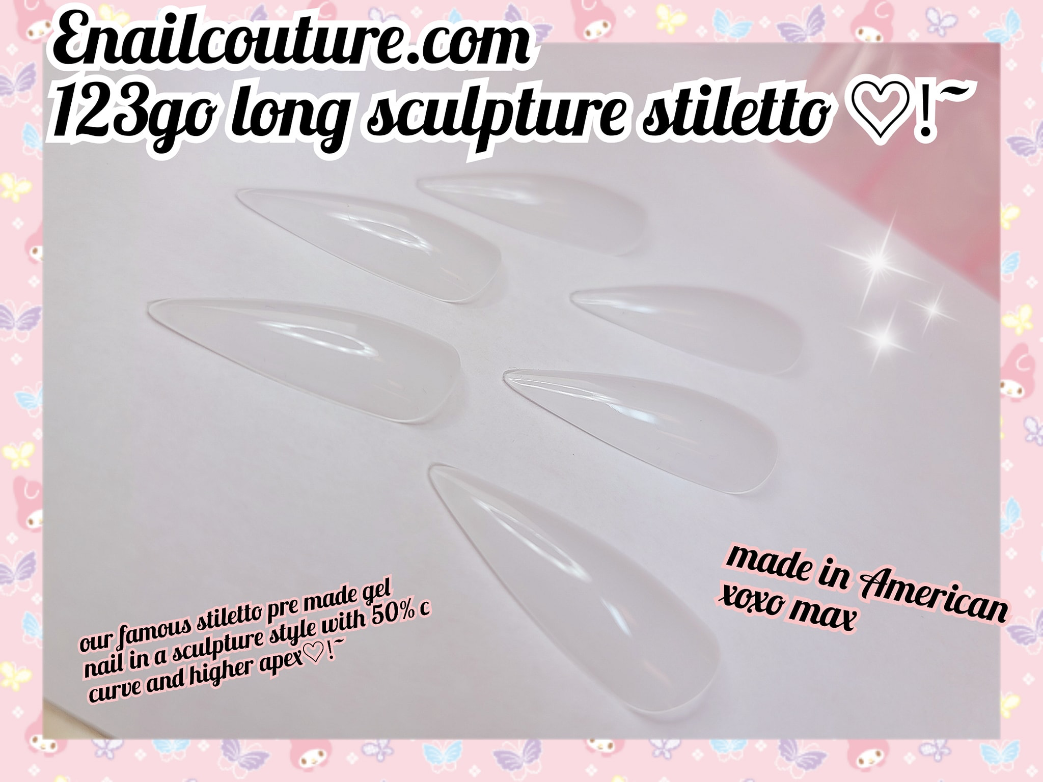 123 Go! Nails (pre made full coverage gel nail tips) (Full Cover False Nail Artificial Gel Nails Tip, False Nails)