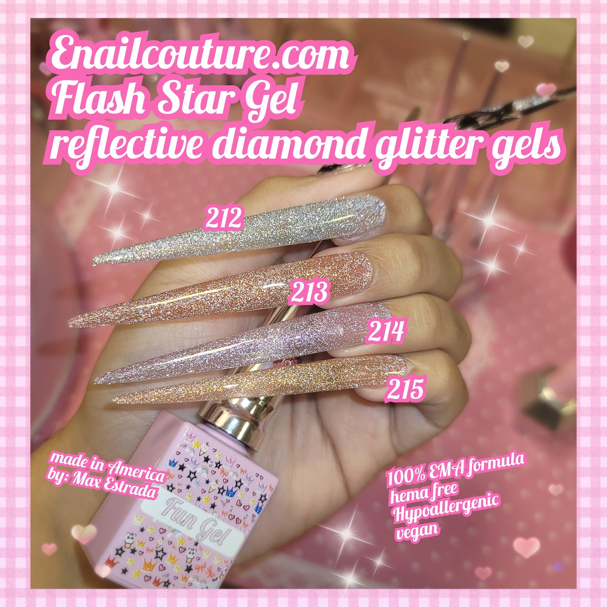 Flash gel, Reflective Glitter Gel !~ (Explosion Diamond Gel Nail Reflective Sparkling Nail Polish Bright Glitter UV Nail Gel Broken Diamond Gel Nail Art)