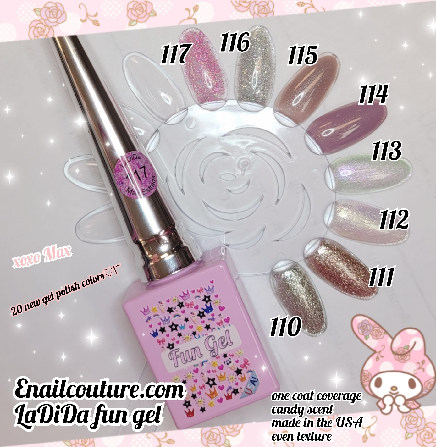LaDiDa FUN gel collection 2021  !~ (  BEAUTY Classic Gel Nail Polish Set - Colors Gel Polish Kit Popular Nail Art Design Soak Off LED Lamp Nail Polish Gel Manicure)