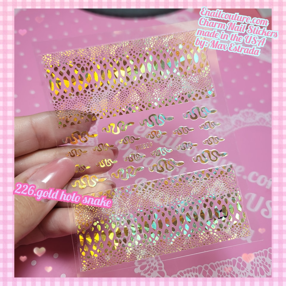 Charm Nail Sticker, Page 3 (flat & 3D Self-AdhesiveNail Decals Leaf Nail Art Stickers Colorful Mixed Nail Decorations)