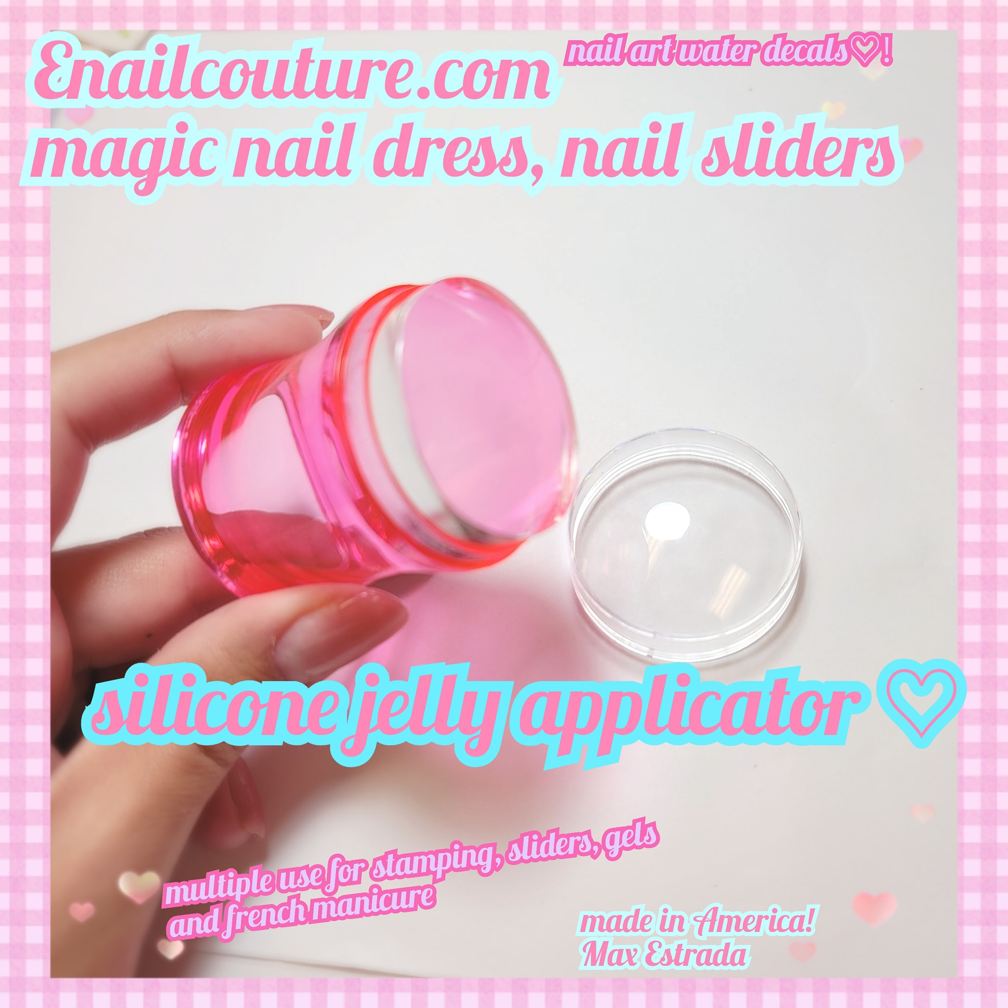 Magic Nail Dress Water Sliders (Nail Art Decals Nail Designs Colorful Water Transfer Stickers Nail Sliders Decals, Nail Art Manicure Decoration Accessories)(Transparent Silicone Head Nail Print Art Stamping Stamper Manicure Tools)