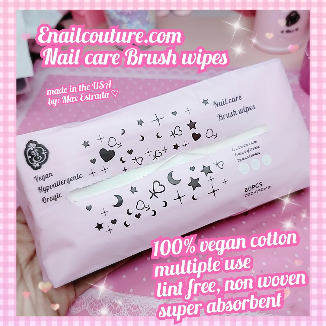 Nail Care Brush Wipes! (Soft Dry Wipe Pack, 100% Cotton Face Tissues, Lint Free Facial Cleansing Towels Disposable, Extra Thick Dry and Wet Use for Sensitive Skin, Makeup Removing, Surface Cleaning )