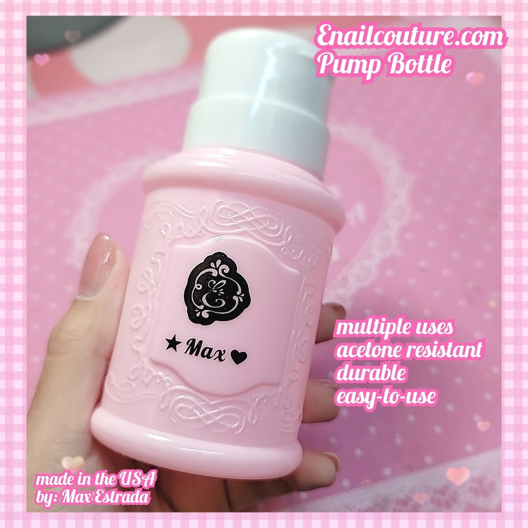 Pump Bottle (1 Pcs Push Down Pump Dispenser Lockable Dispenser Bottle 220 ml Pump Dispenser Empty Bottle for Nail Polish Remover Makeup Remover Toner Etc Pink)