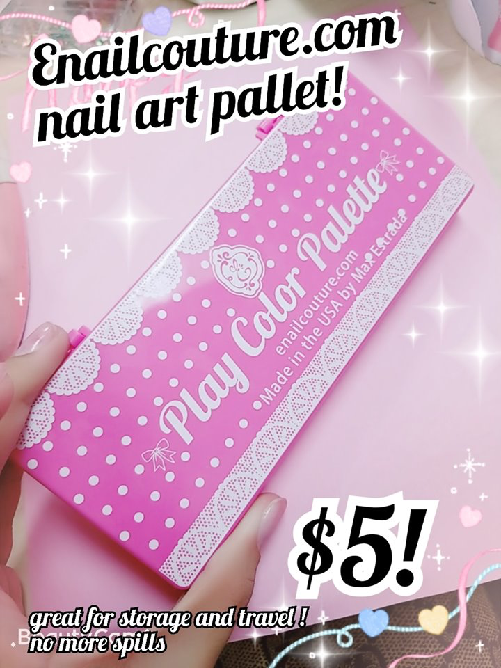 play color palette (nail art palette and case for nail art)