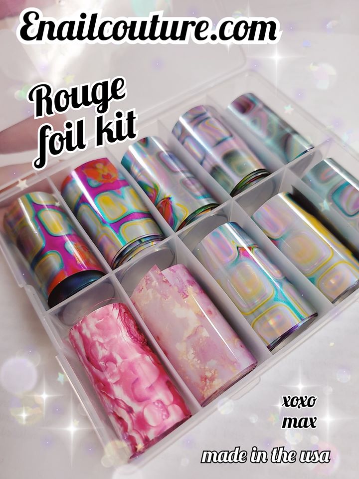 Foil Kit !~ (Sheets Nail Art Foil Transfer Stickers Kit Laser Flower Nail Foil Adhesive Stickers Paper Starry Sky Stars Flower Black White Lace Design Nail Transfer Foils for Nail Art DIY Decoration)