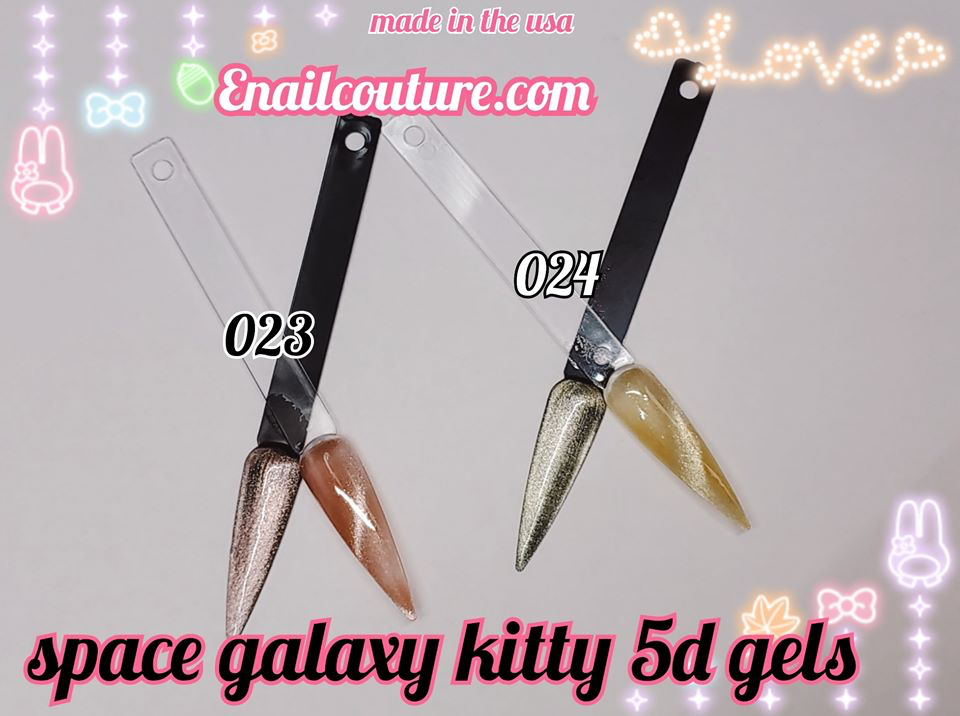 space galaxy kitty gels!~ (NEW 5d cat eye color gels, now 25 colors)(Cat Eye Gel Nail Polish Set Soak Off UV LED light Starry Sky Effect Magic Gel Nail Polish Kit Manicure Nail Art )