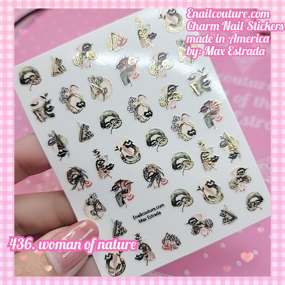 Charm Nail Sticker, Page 5 (flat & 3D Self-AdhesiveNail Decals Leaf Nail Art Stickers Colorful Mixed Nail Decorations)