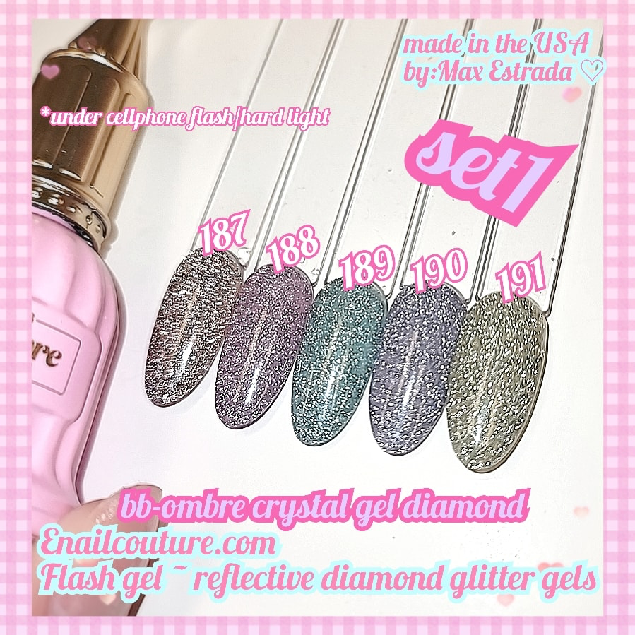 Flash gel, Reflective Glitter Gel !~ (Explosion Diamond Gel Nail Reflective Sparkling Nail Polish Bright Glitter UV Nail Gel Broken Diamond Gel Nail Art)