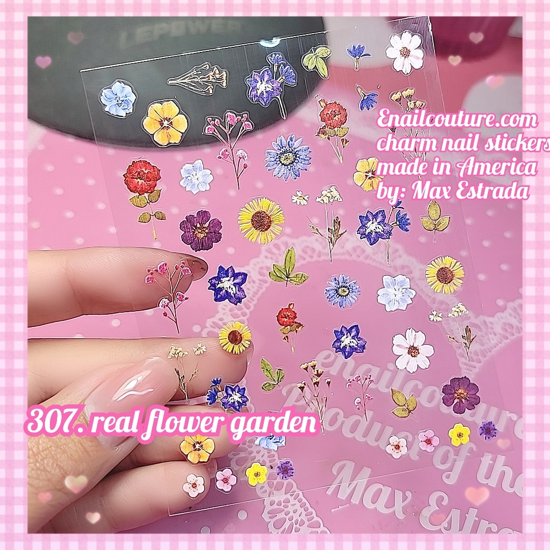 Charm Nail Sticker, Page 4 (flat & 3D Self-AdhesiveNail Decals Leaf Nail Art Stickers Colorful Mixed Nail Decorations)
