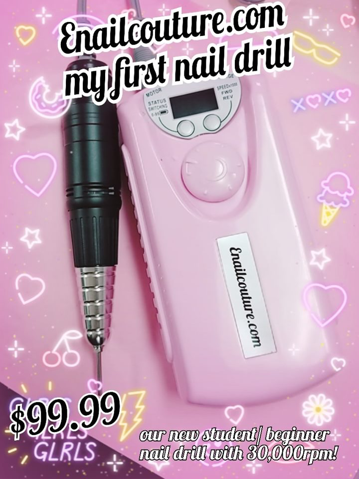 my first nail drill (student/ beginner nail drill, E-file)