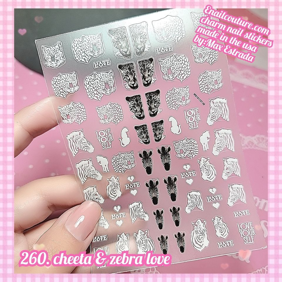 Charm Nail Sticker, Page 3 (flat & 3D Self-AdhesiveNail Decals Leaf Nail Art Stickers Colorful Mixed Nail Decorations)