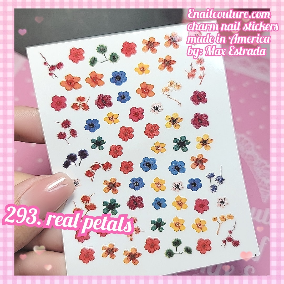 Charm Nail Sticker, Page 3 (flat & 3D Self-AdhesiveNail Decals Leaf Nail Art Stickers Colorful Mixed Nail Decorations)