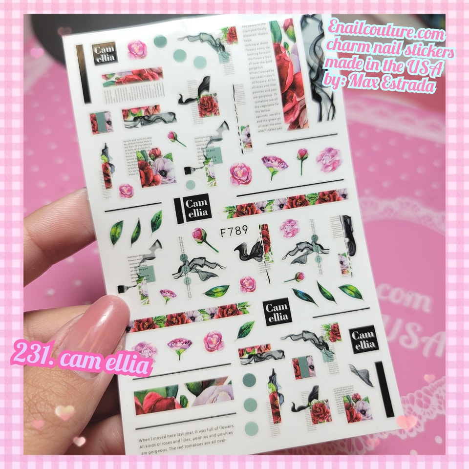 Charm Nail Sticker, Page 3 (flat & 3D Self-AdhesiveNail Decals Leaf Nail Art Stickers Colorful Mixed Nail Decorations)