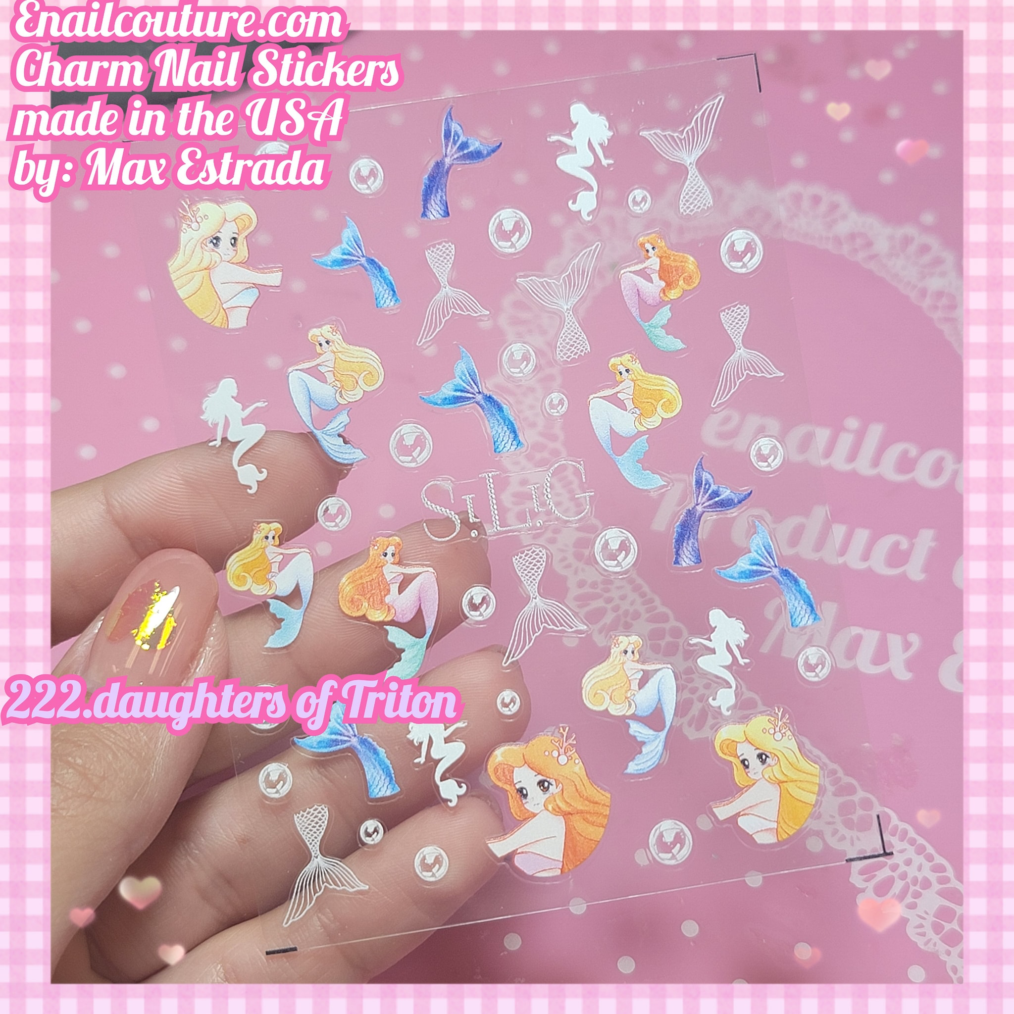 Charm Nail Sticker, Page 3 (flat & 3D Self-AdhesiveNail Decals Leaf Nail Art Stickers Colorful Mixed Nail Decorations)