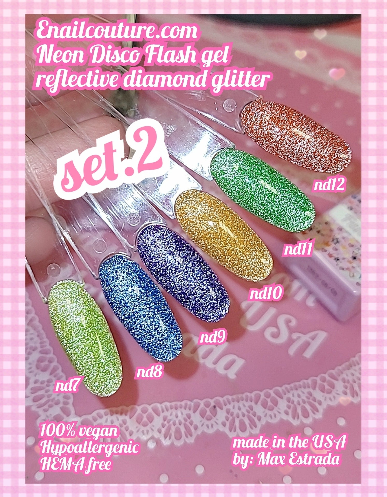 Flash gel, Reflective Glitter Gel !~ (Explosion Diamond Gel Nail Reflective Sparkling Nail Polish Bright Glitter UV Nail Gel Broken Diamond Gel Nail Art)