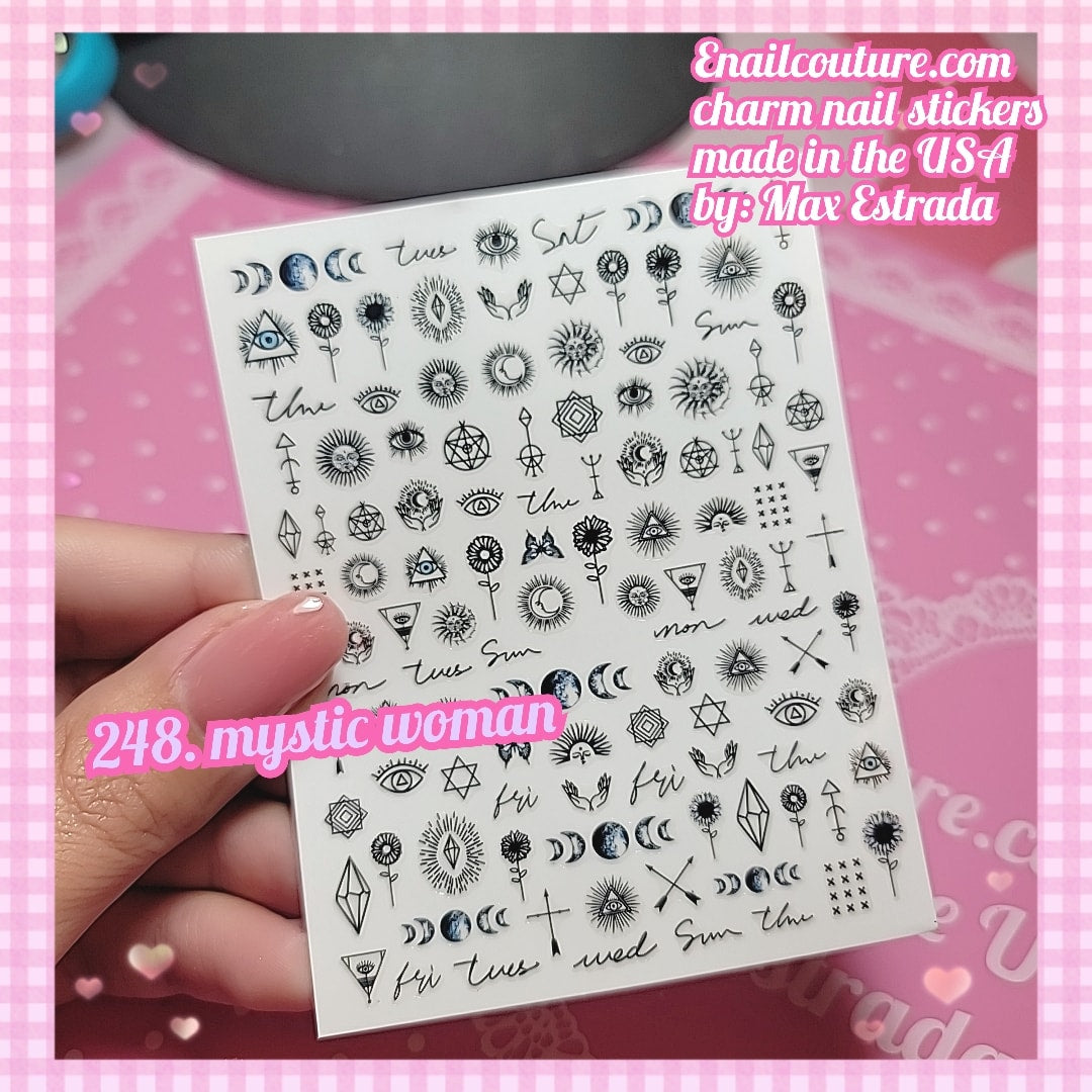 Charm Nail Sticker, Page 3 (flat & 3D Self-AdhesiveNail Decals Leaf Nail Art Stickers Colorful Mixed Nail Decorations)