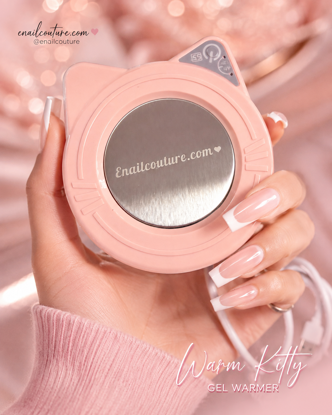 Warm Kitty Nail Gel Warmer | Gel & Builder Gel Warming Plate | eNailCouture