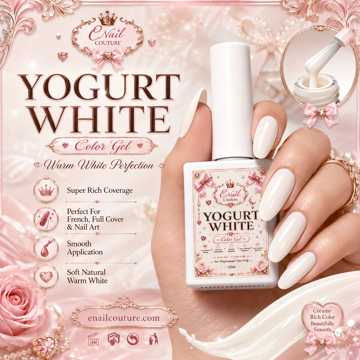 Yogurt White™ Gel Collection | Honey Ombre Gel + Color Gel | The Ultimate Natural White